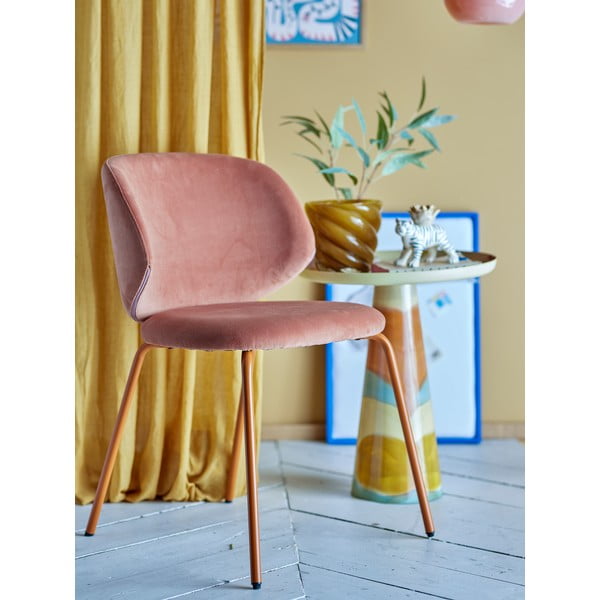 Narancssárga bársony étkezőszék szett 2 db-os Ponte – Bloomingville-image-1