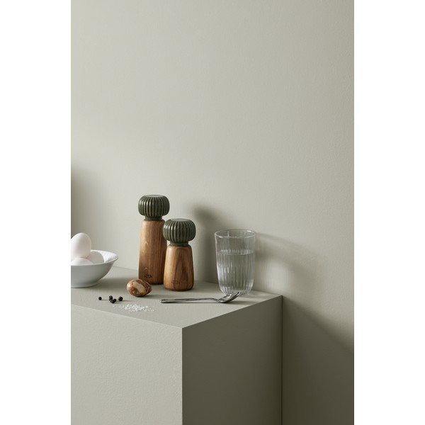 Zöld-natúr színű tömörfa só- és borsőrlő Hammershøi – Kähler Design-image-3