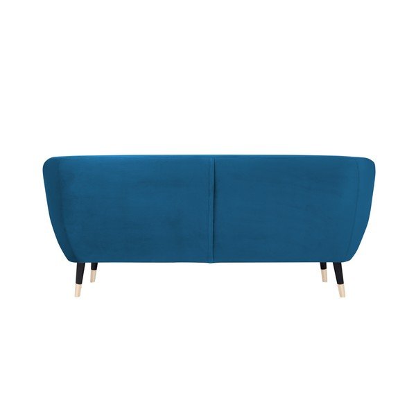 Benito kék kanapé fekete lábakkal, 188 cm - Mazzini Sofas-image-4