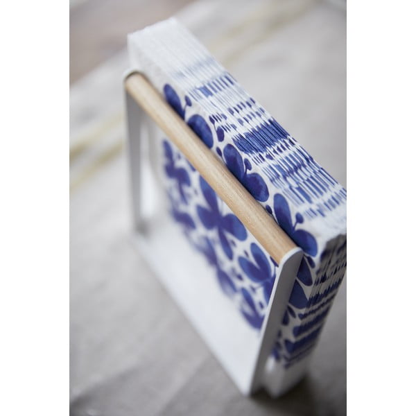 Tosca fehér szalvétatartó bükkfa részlettel - Yamazaki-image-2