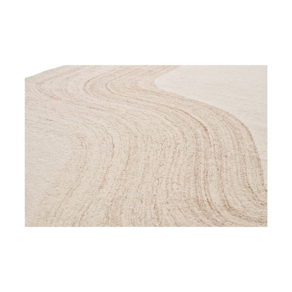 Krémszínű kézi szövésű gyapjú szőnyeg 160x230 cm Surat – House Nordic-image-2