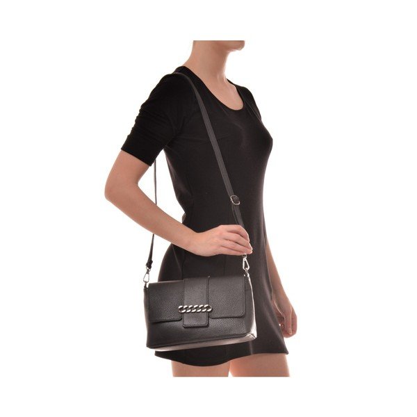 Baso fekete bőr kézitáska - Mangotti Bags-image-3