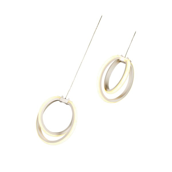 Fehér fém LED függőlámpa ø 20 cm Sezen – Squid Lighting-image-3