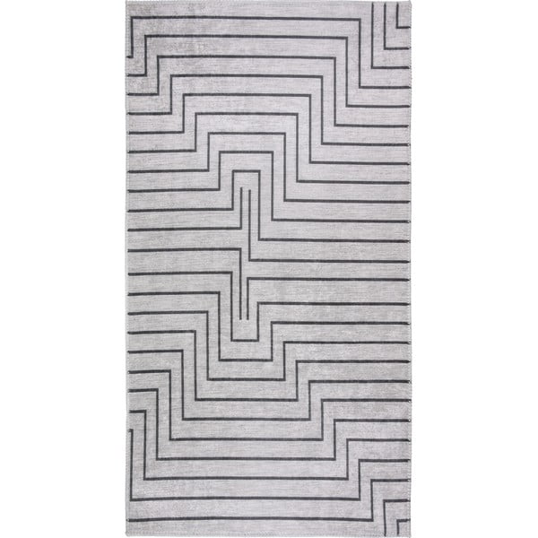 Világosszürke mosható szőnyeg 80x150 cm – Vitaus