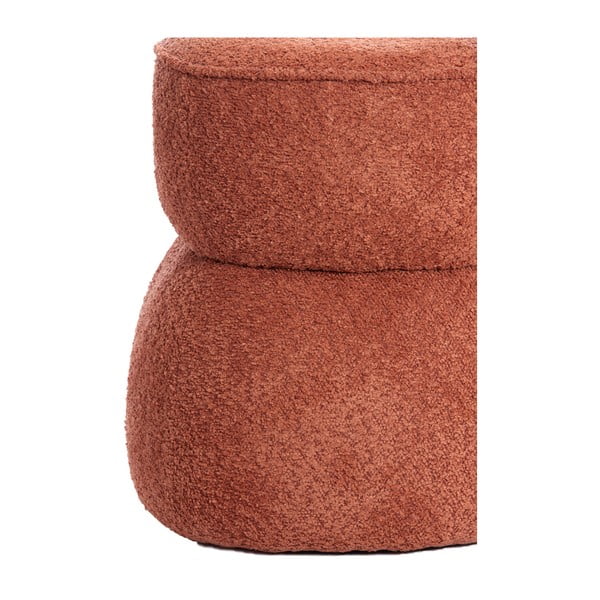 Narancssárga buklé puff Leyla – Light & Living-image-4