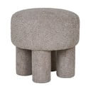 Világosszürke buklé puff Perth – House Nordic