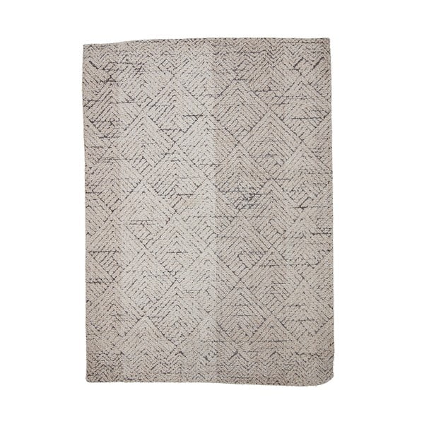 Krémszínű pamutkeverék szőnyeg 150x210 cm Saxo – Bloomingville