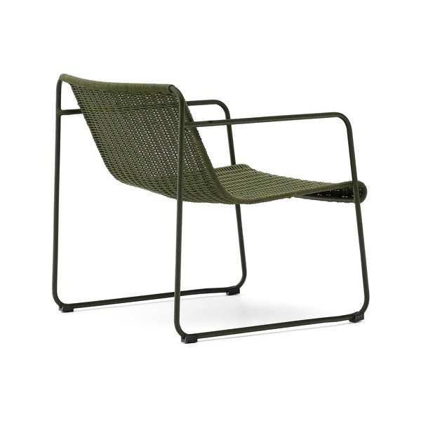 Zöld fém kerti fotel Maurina – Kave Home-image-4