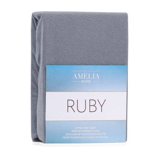 Ruby sötétszürke gumis lepedő, 200 x 120-140 cm - AmeliaHome-image-2