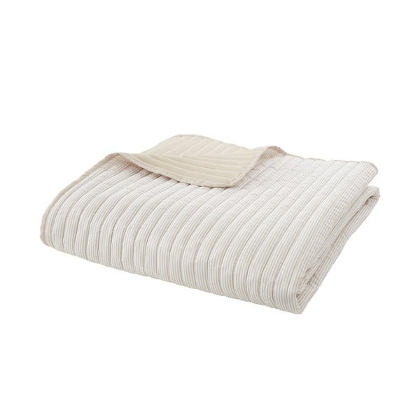 Bézs steppelt ágytakaró 220x230 cm Stripe – Catherine Lansfield