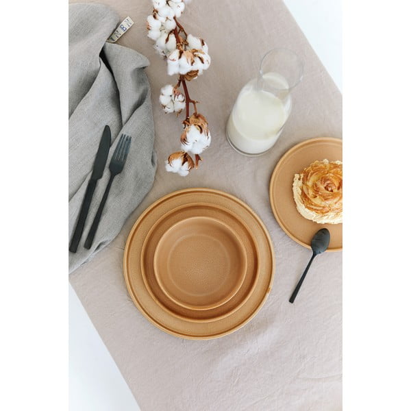 Malia 18 db-os tégla-narancssárga agyagkerámia étkészlet - Bonami selection-image-3