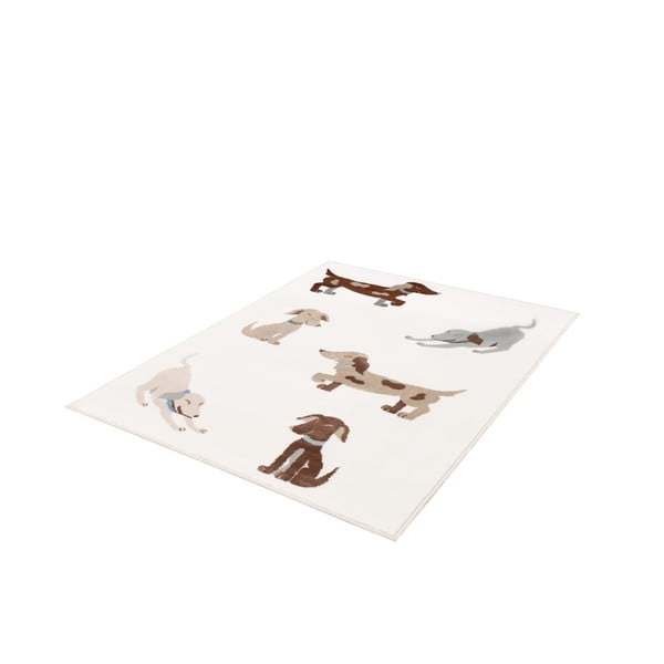 Elefántcsont színű gyerek szőnyeg 80x150 cm Dogsie Pearl – FD-image-4