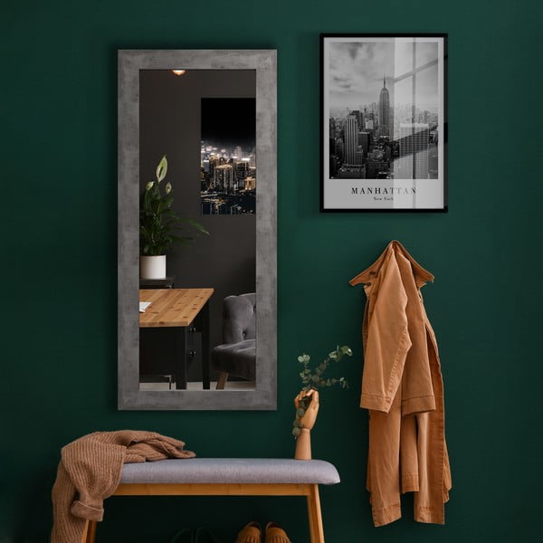 Jyvaskyla fali tükör szürke keretben, 60 x 148 cm - Styler-image-1