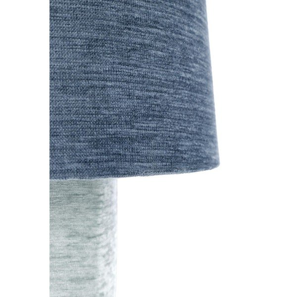 Kék fém asztali lámpa textil búrával (magasság 50 cm) Demra – Bizzotto-image-3