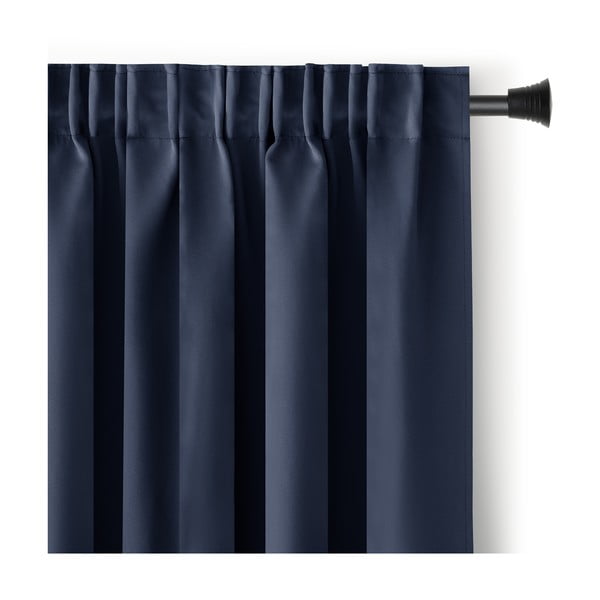 Sötétkék sötétítő termo függöny 140x245 cm Pleat – Restilo