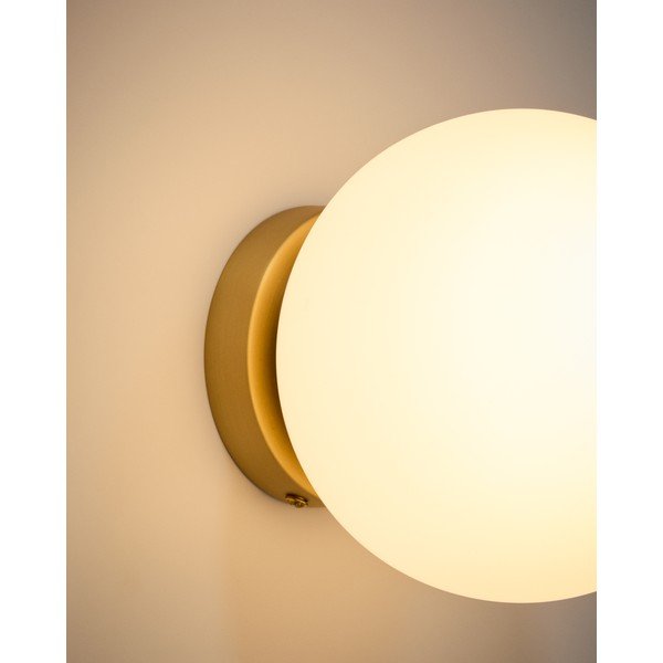 Fehér-aranyszínű fali lámpa ø 15 cm Brisia – Kave Home-image-2