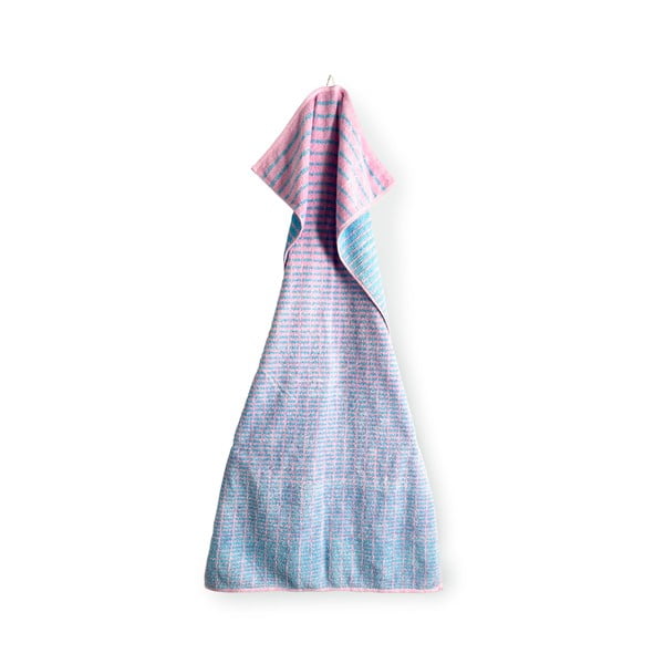 Kék-rózsaszín frottír bambuszkeverék fürdőlepedő 70x140 cm Nuance – JUNA-image-4