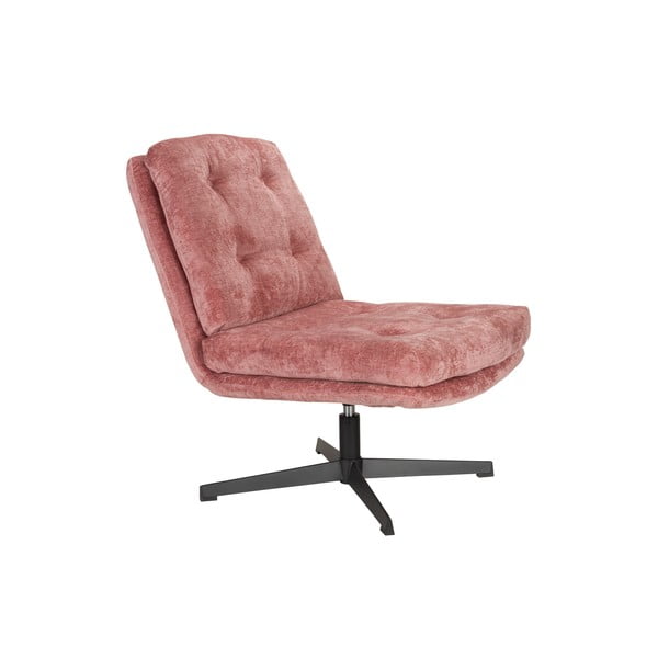Rózsaszín forgó fotel Kai – White Label