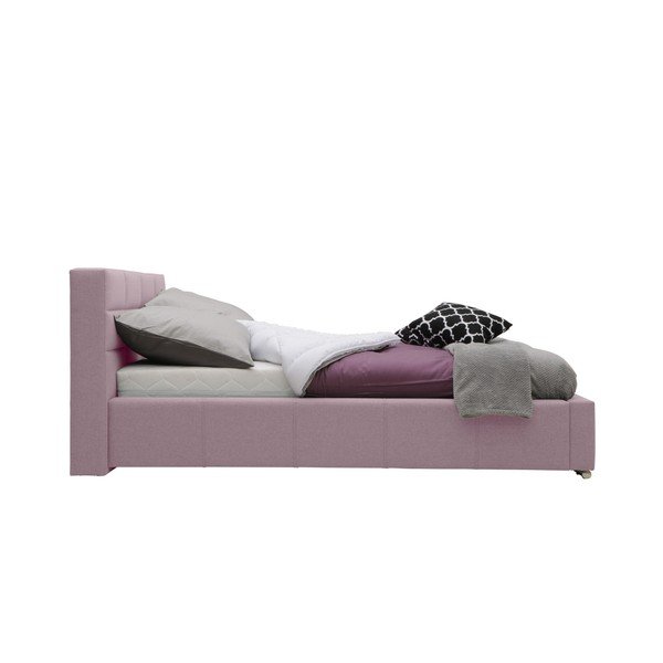 Reve halvány rózsaszín kétszemélyes ágy, 140 x 200 cm - Mazzini Beds-image-2