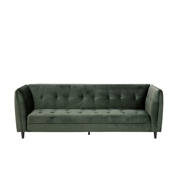 Jonna zöld kinyitható bársony kanapé, 235 cm - Actona