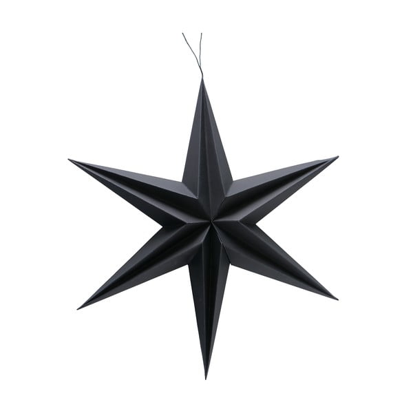 Kassia fekete csillag alakú karácsonyi papír függődísz, ø 40 cm - Boltze