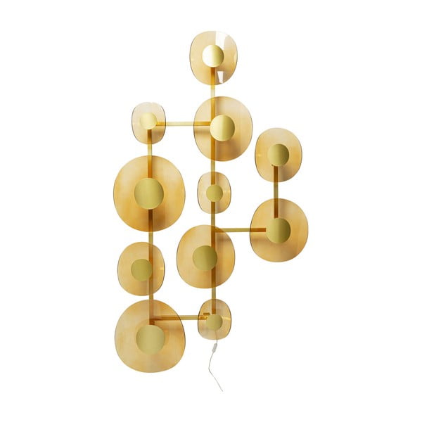 Aranyszínű fali lámpa Mariposa – Kare Design