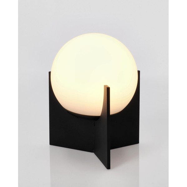 Fekete fém LED dimmelhető asztali lámpa műanyag búrával (magasság 16 cm) Cardamom – Bizzotto-image-2