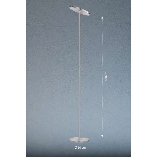 Ezüstszínű LED állólámpa (magasság 180 cm) Fabi – Fischer & Honsel-image-1