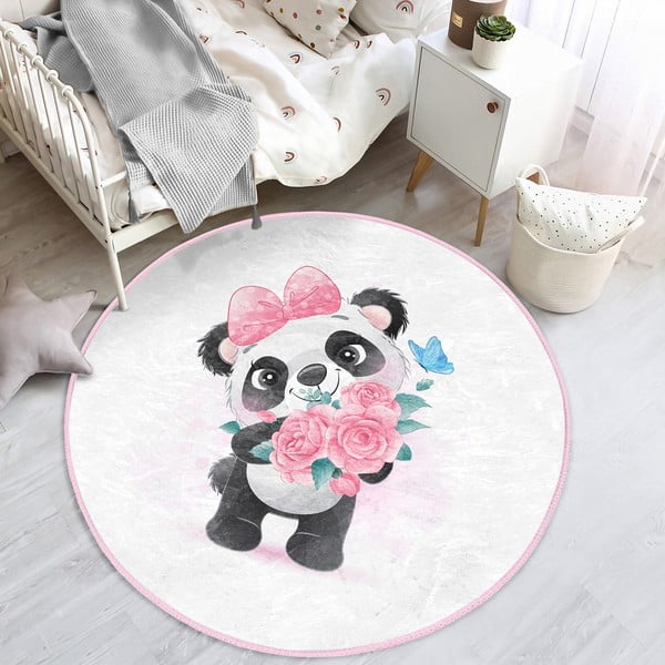 Fehér gyerek szőnyeg ø 100 cm Comfort – Mila Home-image-3