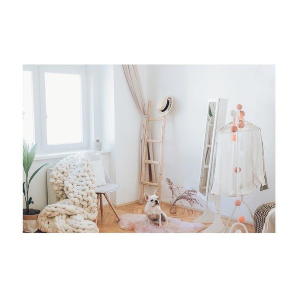 Bien fehér ékszertartó szekrény tükörrel és LED világítással - Bonami Essentials-image-3