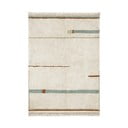 Kék-krémszínű mosható kézi szövésű pamut szőnyeg 140x200 cm Lanes Vintage Blue – Lorena Canals