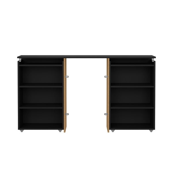 Fekete ágytámla 145x80 cm Naia – Tvilum-image-3