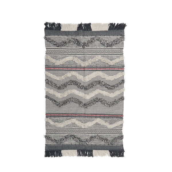 Tribal szürke pamut szőnyeg, 120 x 180 cm - InArt