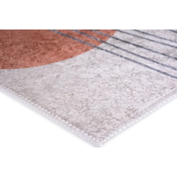 Narancssárga-krémszínű mosható futószőnyeg 80x200 cm – Vitaus-image-2