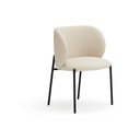 Fehér kárpitozott étkezőfotel szett 2 db-os Mogi – Teulat