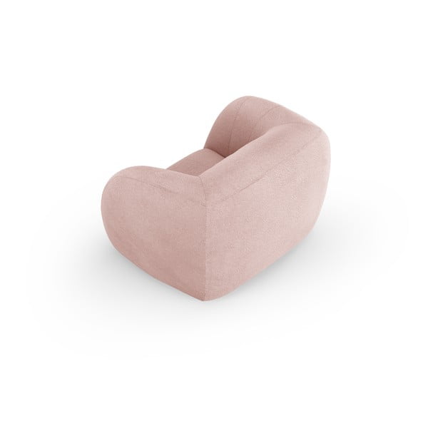 Világos rózsaszín buklé fotel Essen – Cosmopolitan Design-image-3