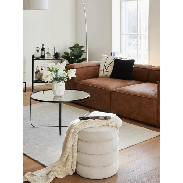 Fehér puff Alto - Westwing Collection-image-4