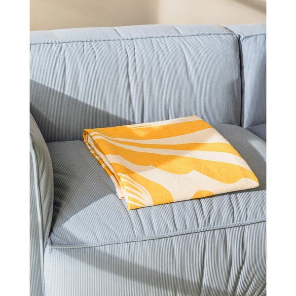 Sárga takaró 165x200 cm Lino – noo.ma-image-4