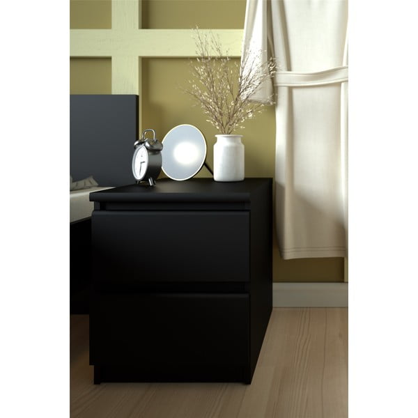 Fekete éjjeliszekrény Naia - Tvilum-image-1