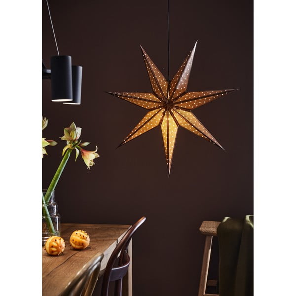 Glitter barna karácsonyi függő fénydekoráció, hosszúság 75 cm - Markslöjd