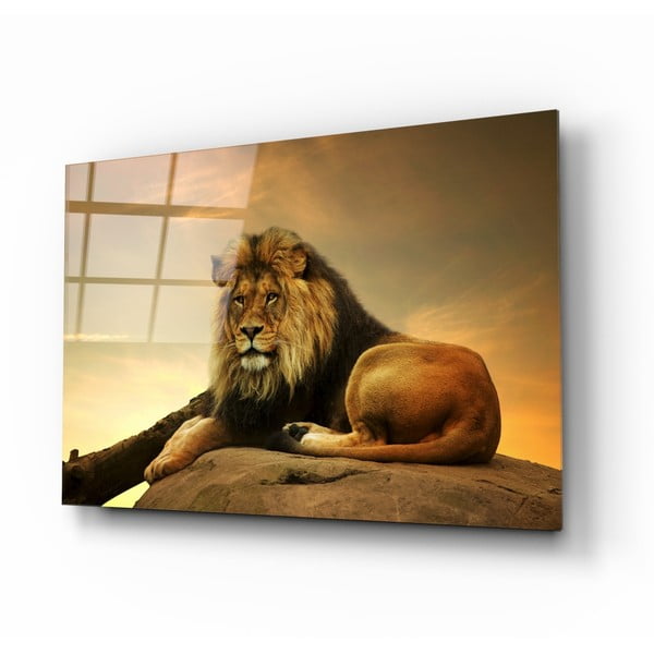 Lion üvegkép, 110 x 70 cm - Insigne