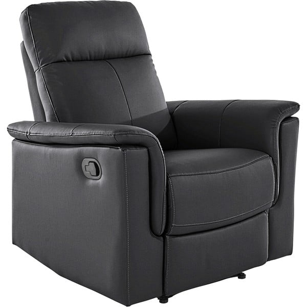 Fekete bőr relaxációs fotel Southbrook – Støraa