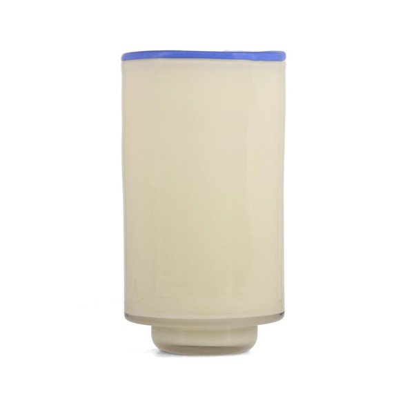 Krémszínű üveg váza (magasság 21,5 cm) Milo – ONA