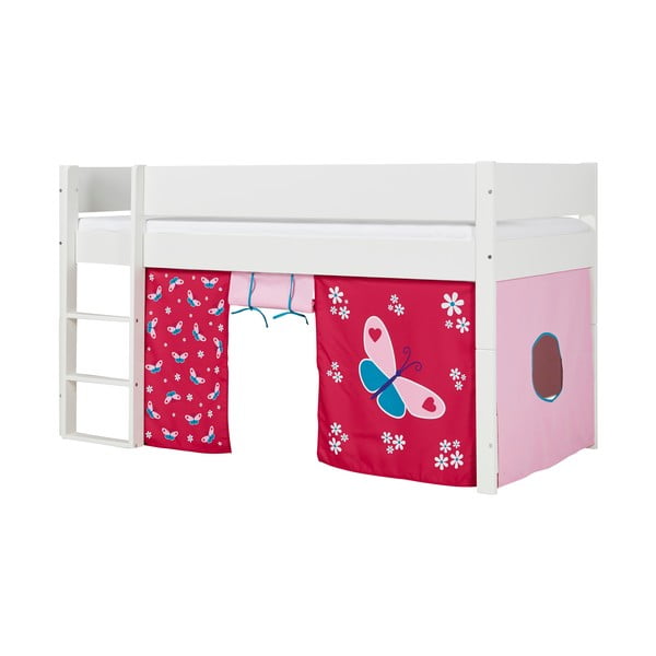 Argos fehér galériás gyerekágy biztonsági oldalfallal, 90 x 200 cm - Manis-h-image-4