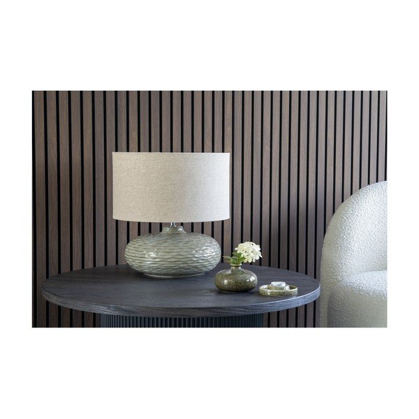 Sötétbarna kerek dohányzóasztal nyárfa dekorral ø 80 cm Boavista – House Nordic-image-4