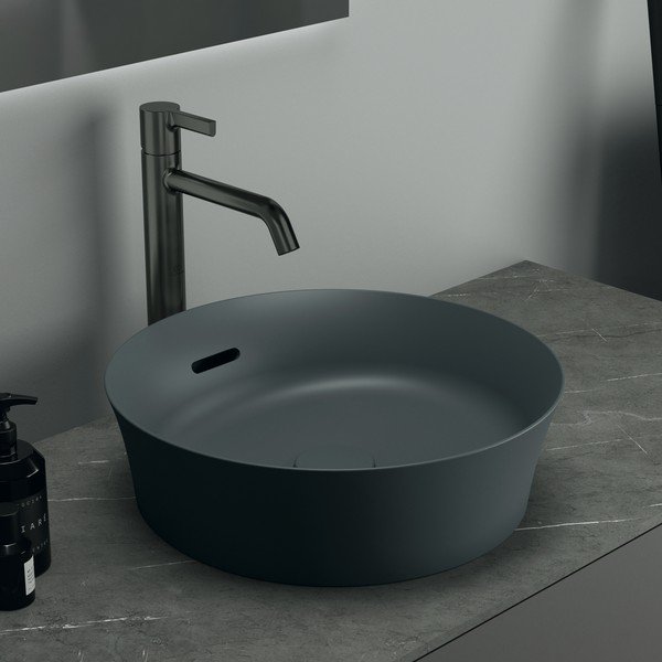 Szürke kerámia kerek mosdókagyló ø 40 cm Ipalyss – Ideal Standard-image-1