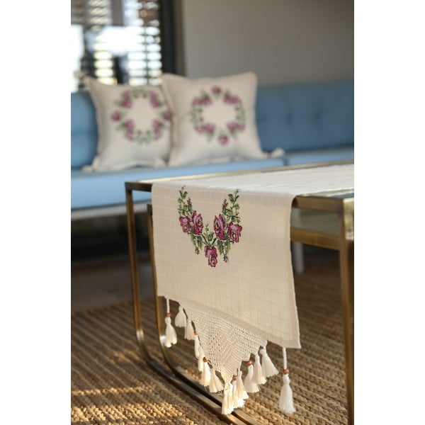 Pamut asztali futó 45x150 cm Cross – Oyo Concept-image-2