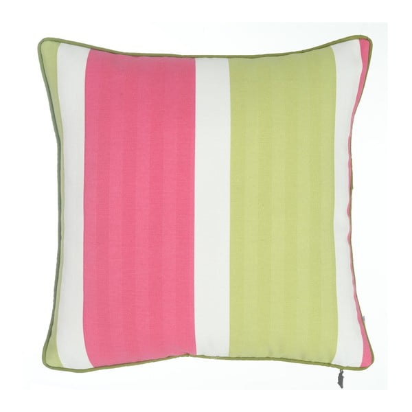 Stripes rózsaszín-zöld párnahuzat, 43 x 43 cm - Mike & Co. NEW YORK