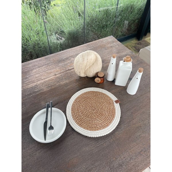Juta tányéralátét ø 33 cm Wicker – Mila Home Luxury-image-2