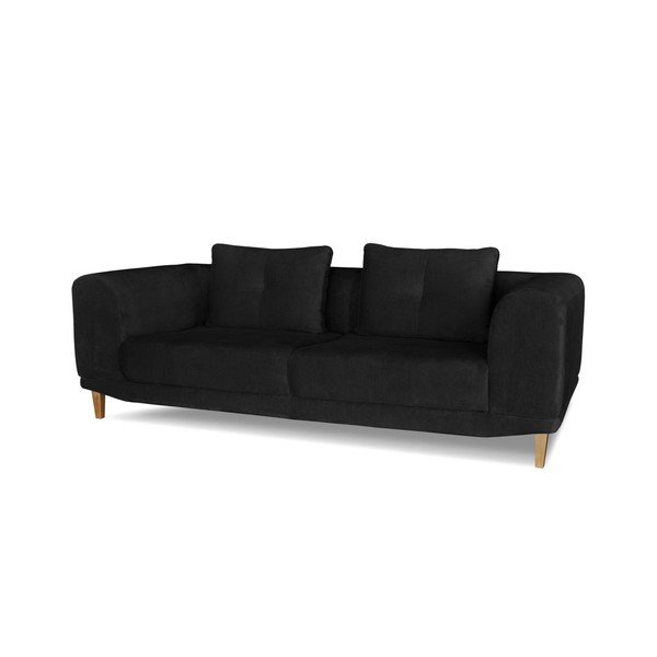 Sigma fekete 3 személyes kanapé - Windsor & Co. Sofas-image-2